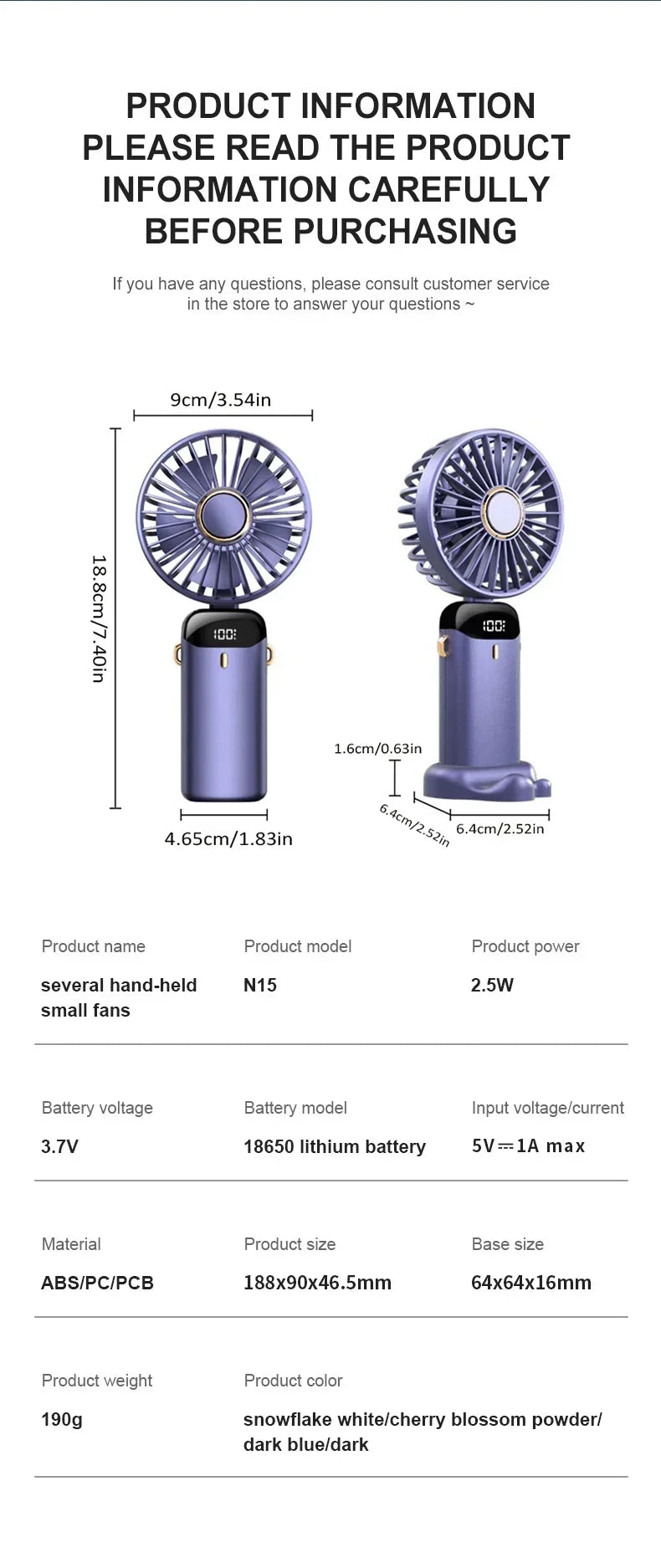 Fyndz Hands-Free Neck Fan — 5-Speed Portable Cooling Fan with LED Display