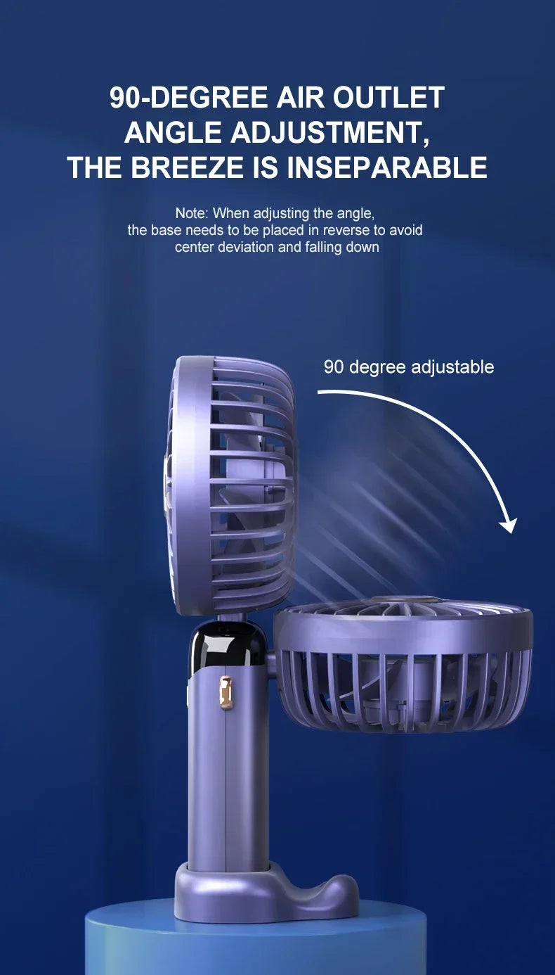 Fyndz Hands-Free Neck Fan — 5-Speed Portable Cooling Fan with LED Display