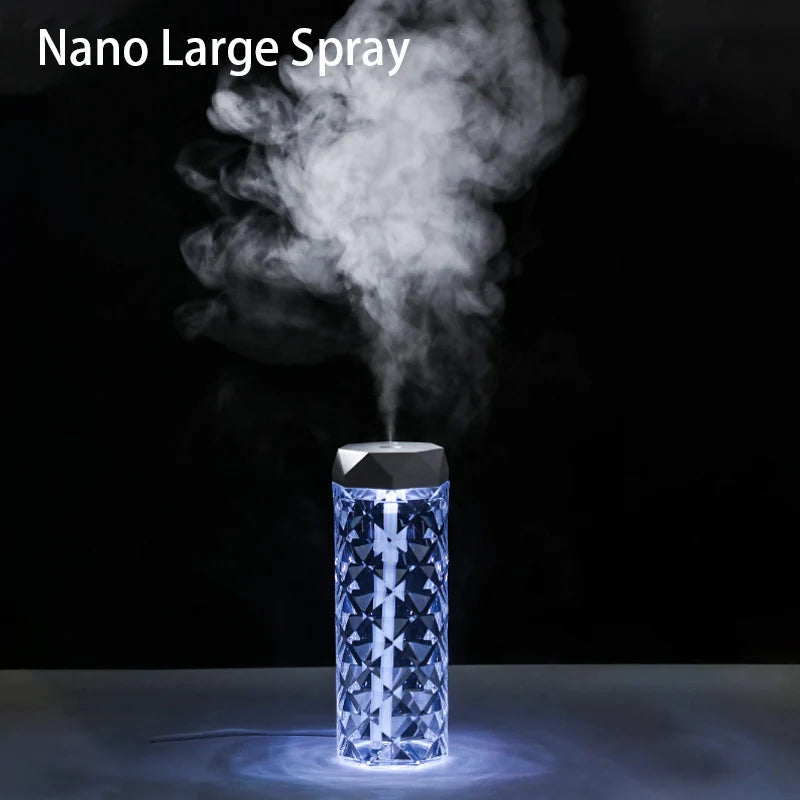 Crystal Glow Humidifier — Color-Changing Light + Cool Mist
