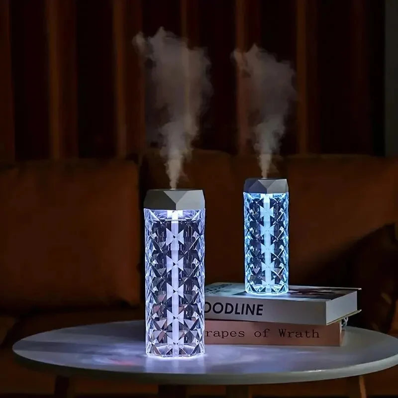 Crystal Glow Humidifier — Color-Changing Light + Cool Mist